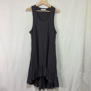 🍡 mustard seed  loose fit tank top dress with ruffle: